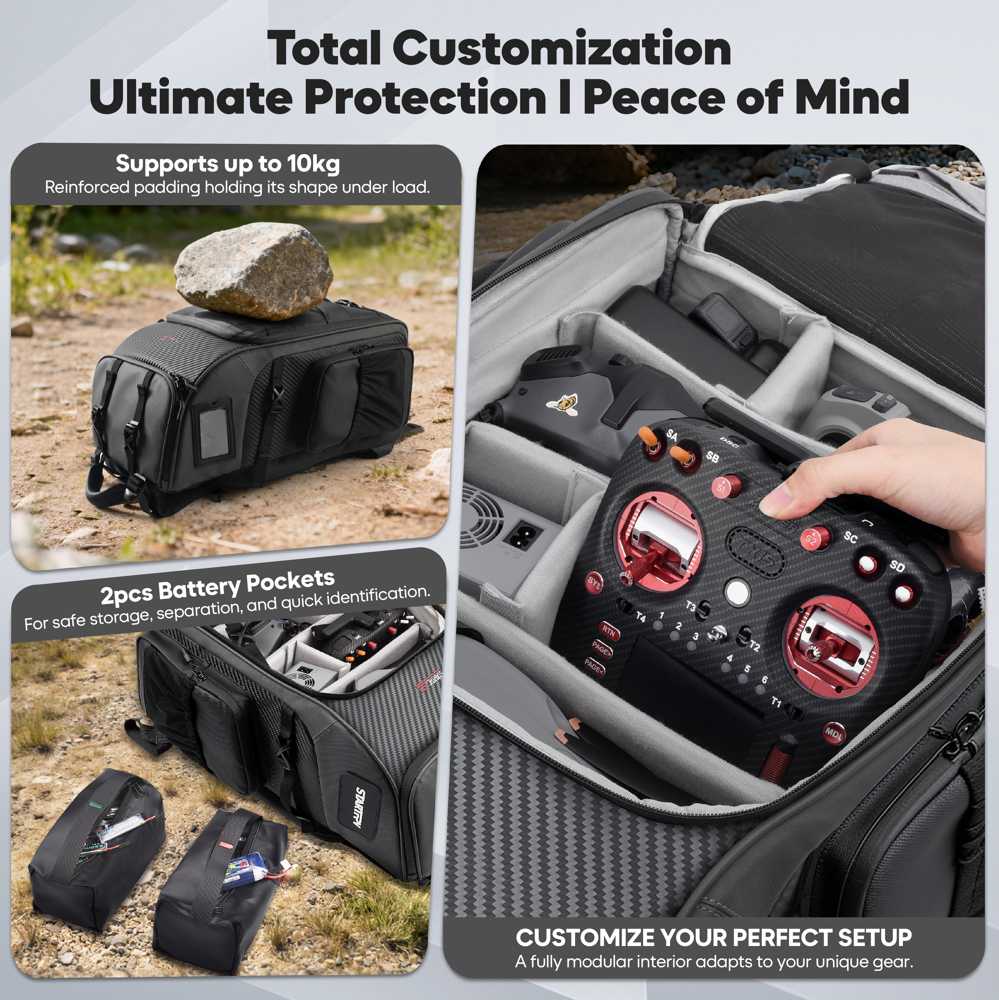 FPV Drone Backpack 40L Profess - Drone Racing Goggles incelemesi ve fiyatı