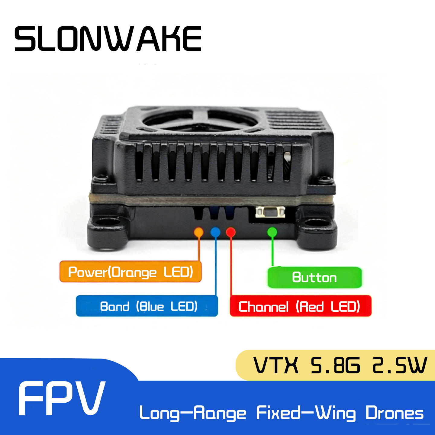 SLONWAKE 5.8G 48CH FPV Transmi - Drone Racing Vtx incelemesi ve fiyatı