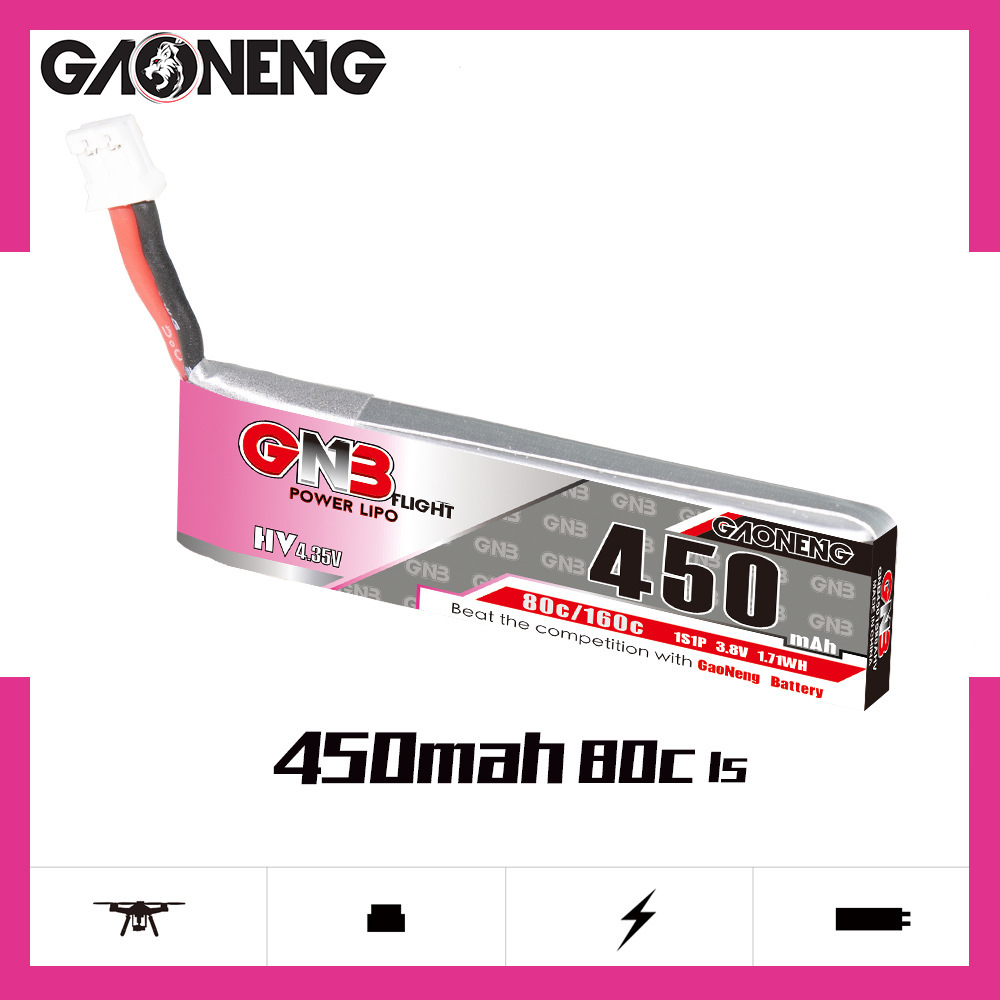 GNB HV 1S 3.8V 450mAh 80C/160C - Drone Racing Battery incelemesi ve fiyatı