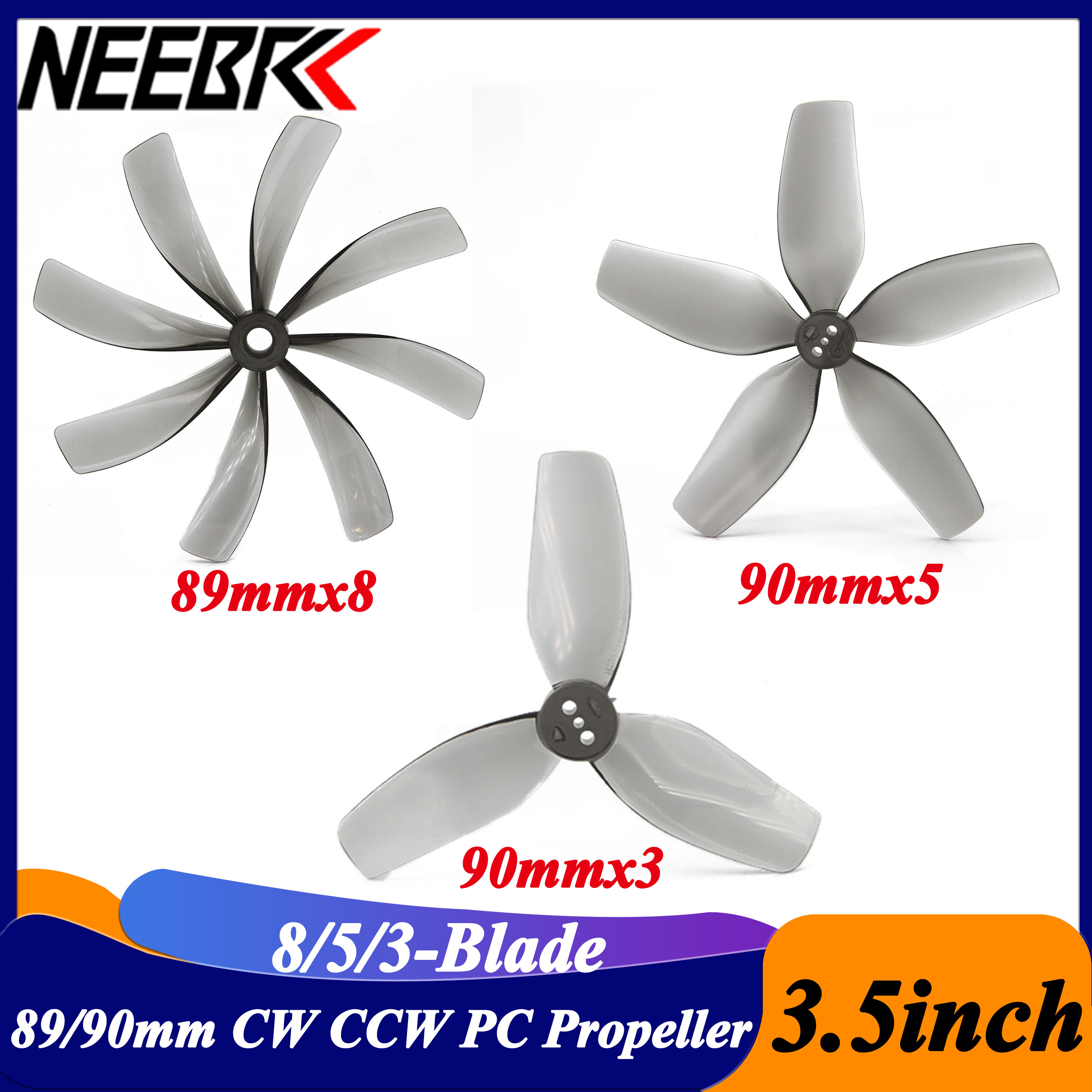 2Pairs 3.5inch 89x8 90x5 90x3  - Drone Racing Frame incelemesi ve fiyatı