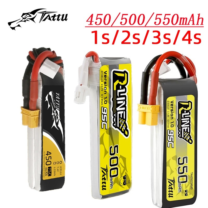 3Pcs NEW TATTU 450/500/550mAh  - Drone Racing Battery incelemesi ve fiyatı
