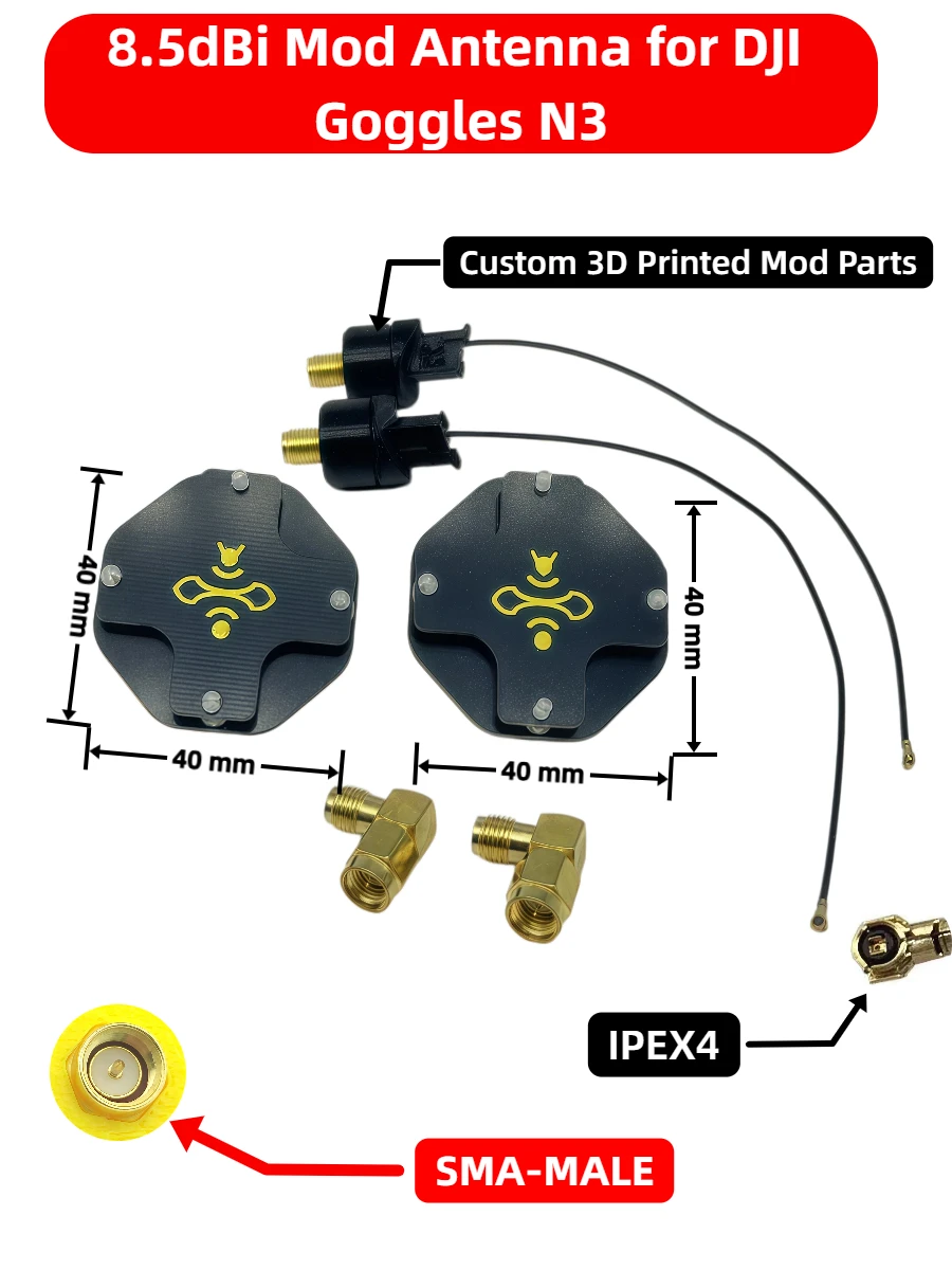 8.5dBi LHCP FPV Patch Antenna  - Drone Racing Goggles incelemesi ve fiyatı